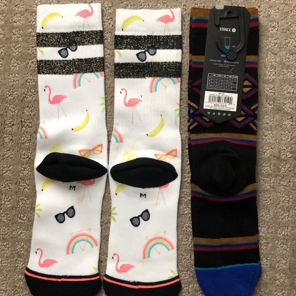 NEW Stance Crew Socks Size Medium Soft Stretchy - Picture 4 of 5